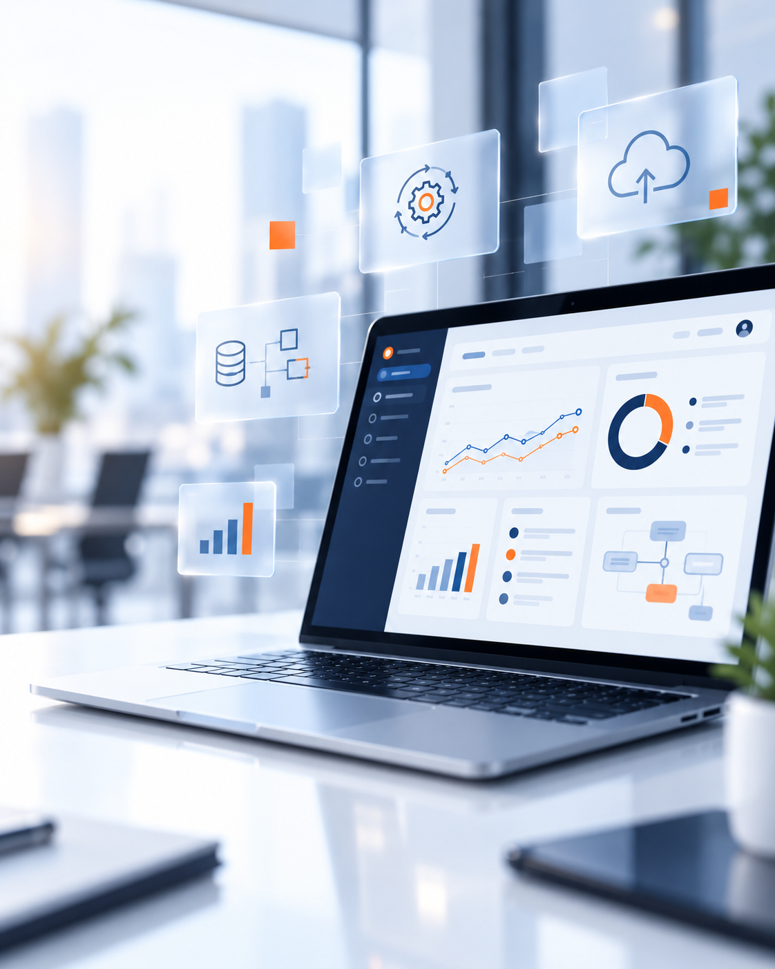 Dashboard de software empresarial